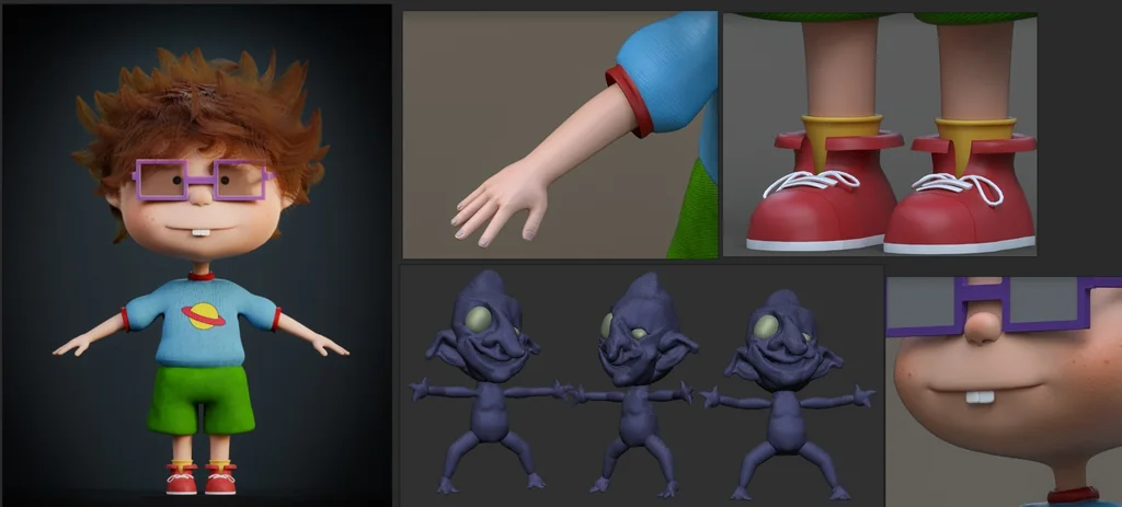 Chuckie, from the first sculpt to the finished character.