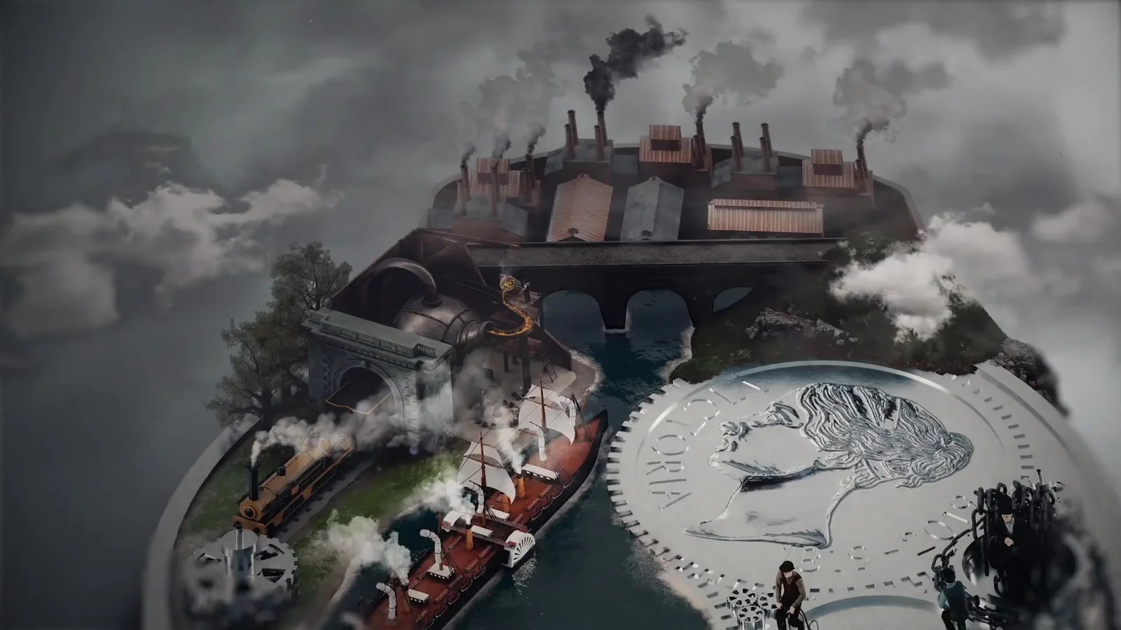 The Queen Victoria coin world I built in 3D for The Royal Mint