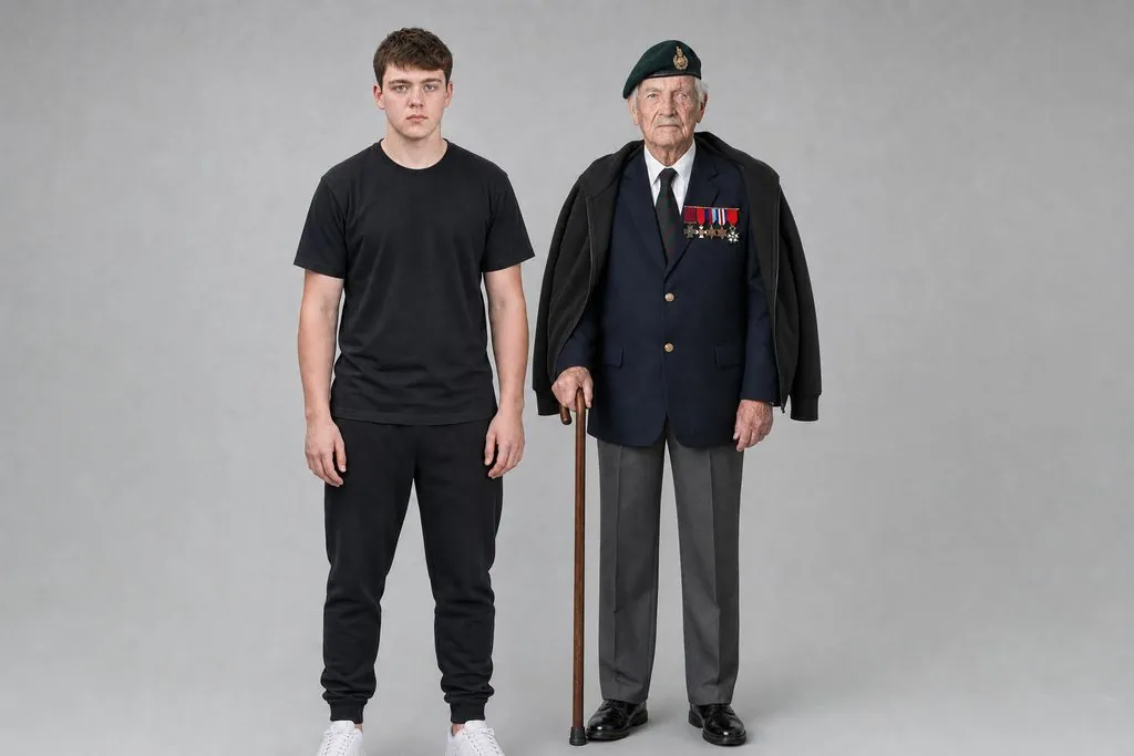 Side by side with Cai, for height. Priority Seat.