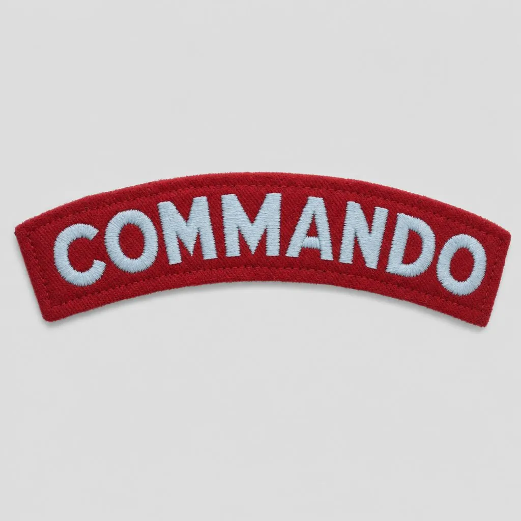 COMMANDO shoulder title. Priority Seat.
