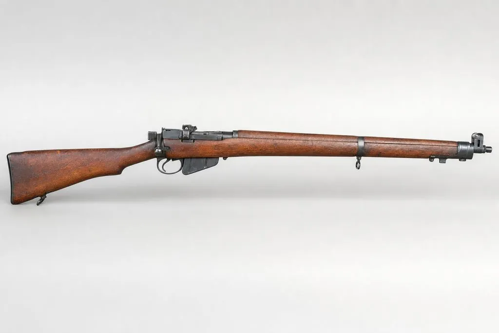 Lee-Enfield rifle. Priority Seat.