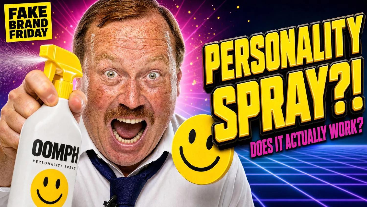 OOMPH Personality Spray. The product isn't real. The advert is.