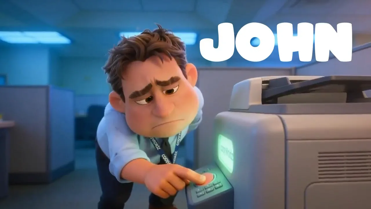 John at the copier. Lucky Arena.