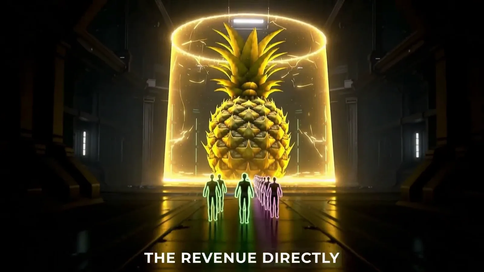 Pineapple in the gold chamber. Seed Launchpad.