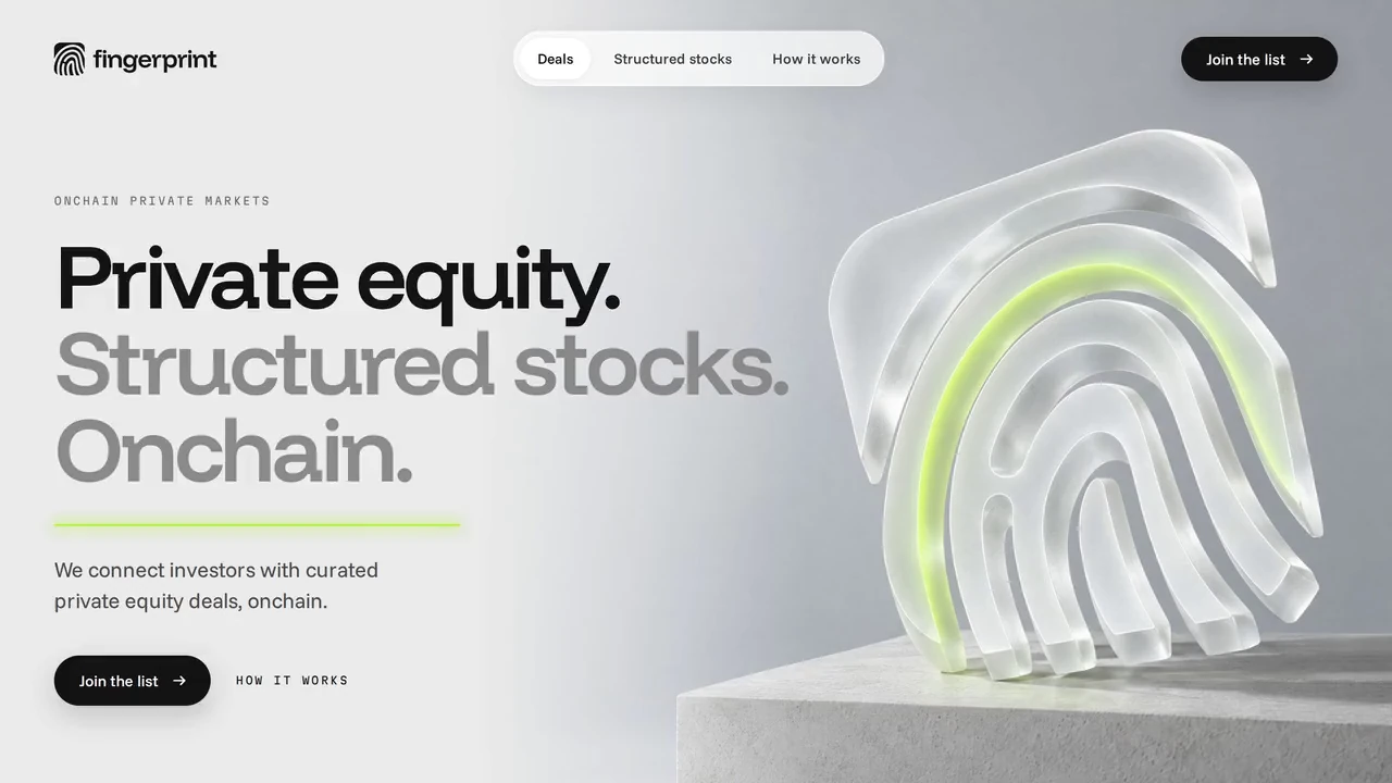 Fingerprint. Identity, brand guidelines and website.